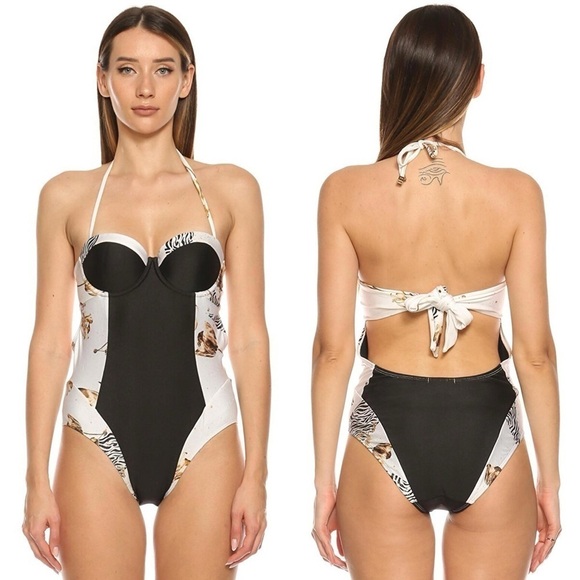 we are handsome Other - 🆕 WE ARE HANDSOME The Basque Panel One Piece Swimsuit